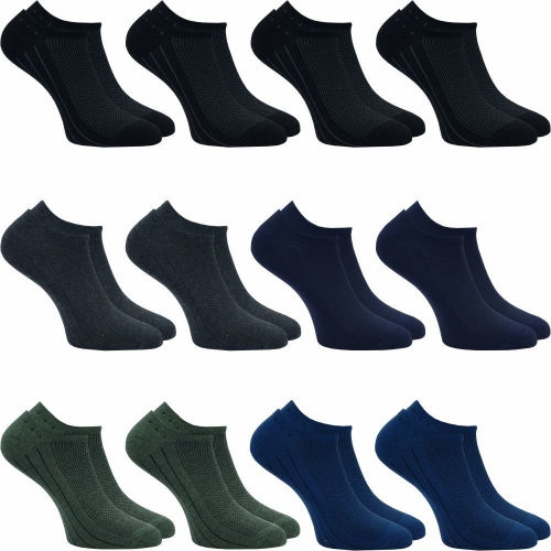 12 PACK Ανδρική Κάλτσα βαμβακερή κοφτή LD-566