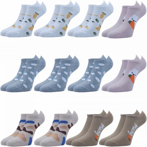 12 PACK Γυναικεία Κάλτσα βαμβακερή κοφτή 5274