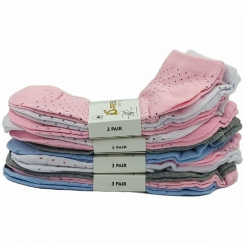 12 PACK Γυναικεία Κάλτσα βαμβακερή κοφτή 6231