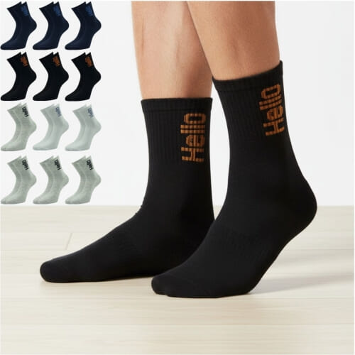 12 PACK Κάλτσα Ανδρική βαμβακερή ημίκαλτσο 615