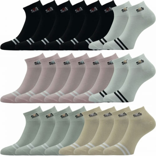 12 PACK Κάλτσα Γυναικεία βαμβακερή ημίκαλτσο 1206