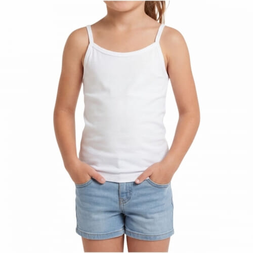 3 PACK ΠΑΙΔΙΚΕΣ Βαμβακερές φανέλες  λεπτή τιράντα για κορίτσι 251-3