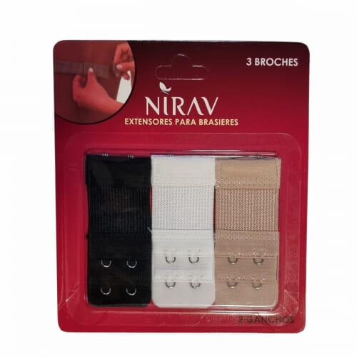 3PACK Προέκταση Σουτιέν με 2 κόπιτσες και 2 θέσεις 15231