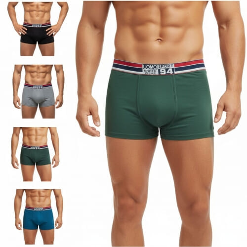 4 PACK BOXER UOMO 21052