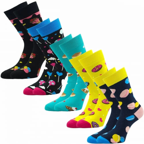 5 PACK Κάλτσα unisex βαμβακερή μέχρι την μέση της γάμπας WHA HA-08