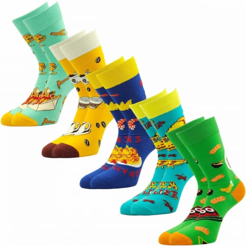 5 PACK Κάλτσα unisex βαμβακερή μέχρι την μέση της γάμπας  WHA HA-09