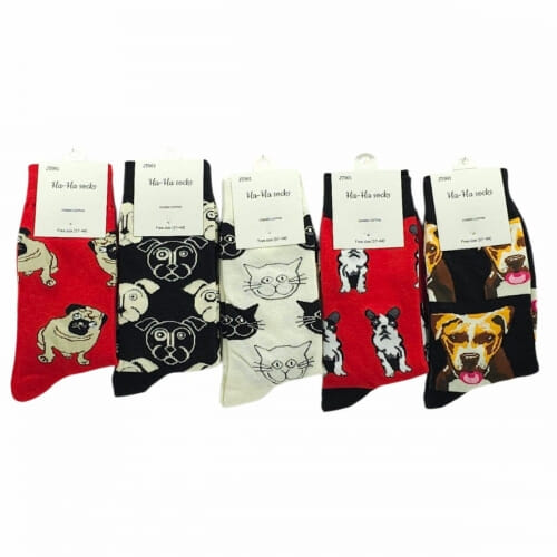 5 PACK Κάλτσα unisex βαμβακερή μέχρι την μέση της γάμπας  WHA HA-10