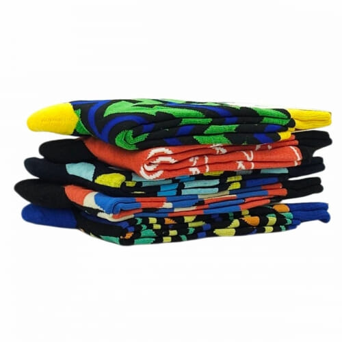 5 PACK Κάλτσα unisex βαμβακερή μέχρι την μέση της γάμπας  WHA HA-11