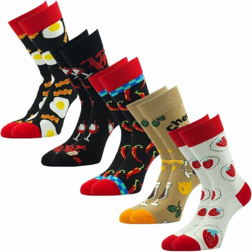 5 PACK Κάλτσα unisex βαμβακερή μέχρι την μέση της γάμπας WHA HA-12