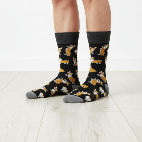Ανδρικές κάλτσες μέχρι τη μέση της γάμπας dog