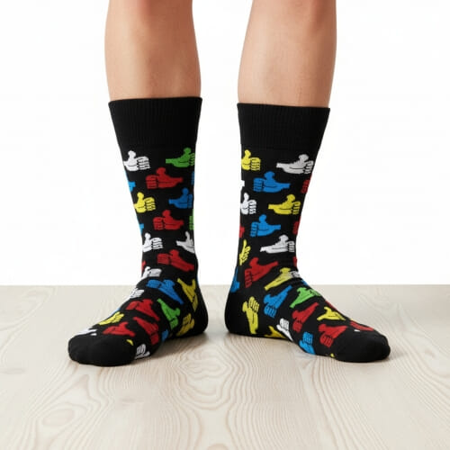 Ανδρικές κάλτσες μέχρι τη μέση της γάμπας ok