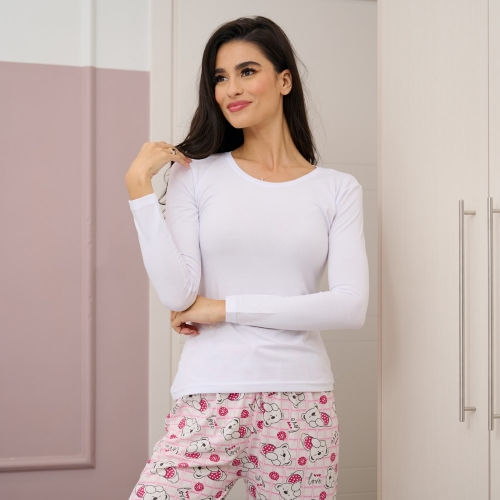 Φανέλα μακρύ μανίκι με ανοιχτό λαιμό 933