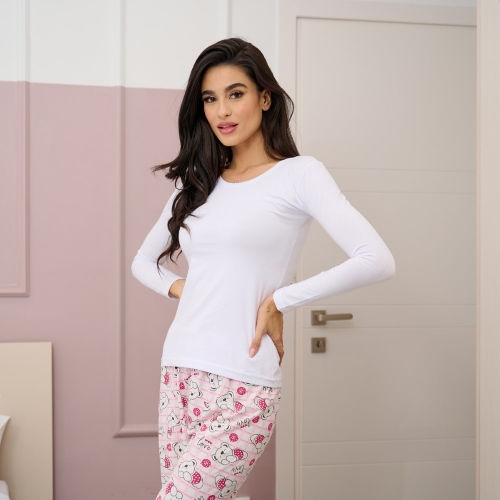 Φανέλα μακρύ μανίκι με ανοιχτό λαιμό 933