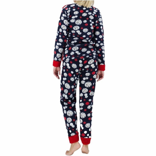 Fleece γυναικεία πυτζάμα coffee 8221