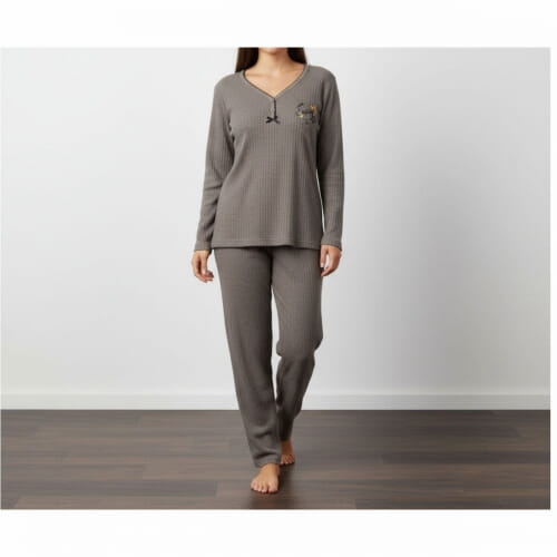 Γυναικεία Πυτζάμα Βαμβακερή με Σχέδιο 8538