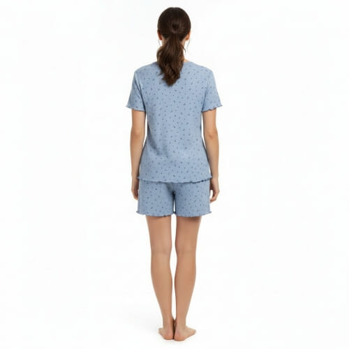 Καλοκαιρινή Βαμβακερή Γυναικεία Πυτζάμα 12938
