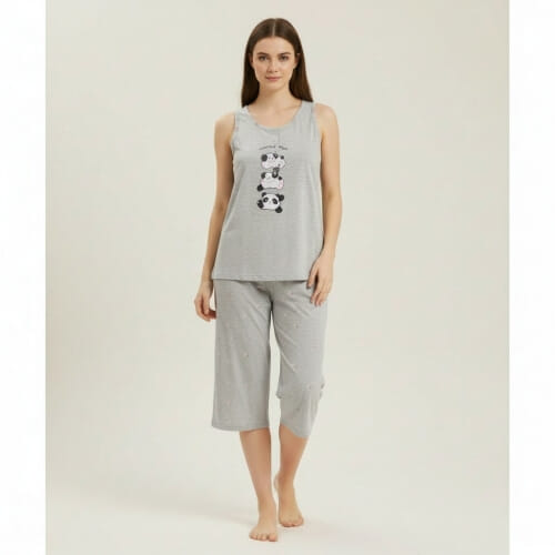 Καλοκαιρινή Βαμβακερή Γυναικεία Πυτζάμα 3707