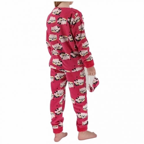 ΠΑΙΔΙΚΗ ΠΥΤΖΑΜΑ GIRL'' BEAR'' FLEECE 8001