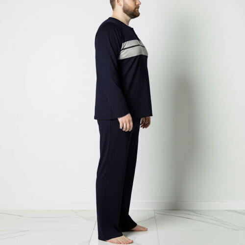 PLUS SIZE ανδρική πυτζάμα βαμβακερή 835