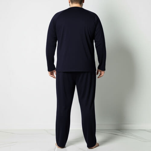 PLUS SIZE ανδρική πυτζάμα βαμβακερή 835