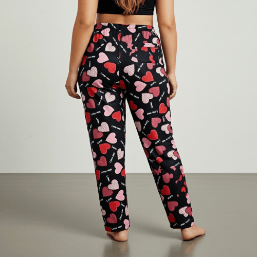 PLUS SIZE Fleece γυναικείο παντελόνι FLC25