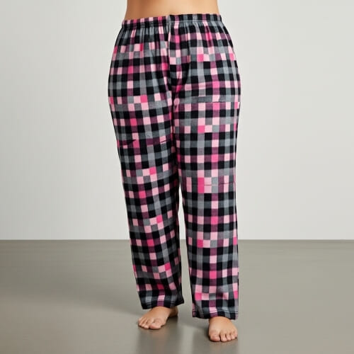 PLUS SIZE Fleece γυναικείο παντελόνι FLC25