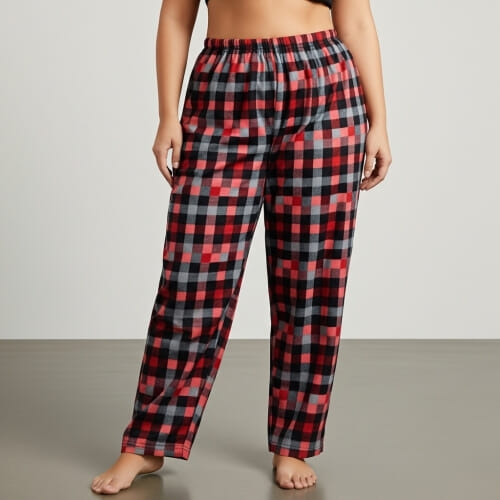 PLUS SIZE Fleece γυναικείο παντελόνι FLC25