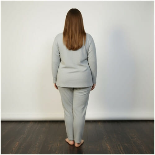 PLUS SIZE Γυναικεία Πυτζάμα Βαμβακερή με Σχέδιο 8537