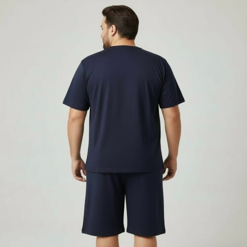 PLUS SIZE Καλοκαιρινή Πυτζάμα Ανδρική s915PLUS