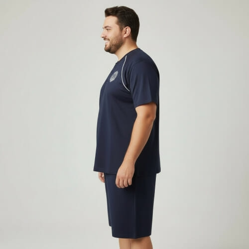 PLUS SIZE Καλοκαιρινή Πυτζάμα Ανδρική s915PLUS