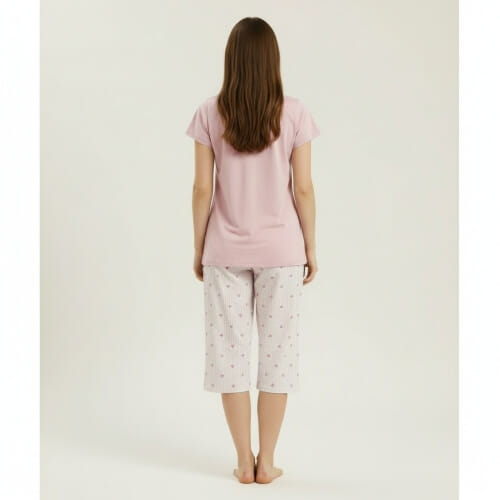 PLUS SIZE Καλοκαιρινή Βαμβακερή Γυναικεία Πυτζάμα 3705