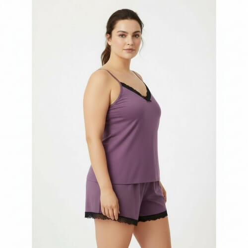 PLUS SIZE Καλοκαιρινή Βαμβακερή Γυναικεία Πυτζάμα 8631