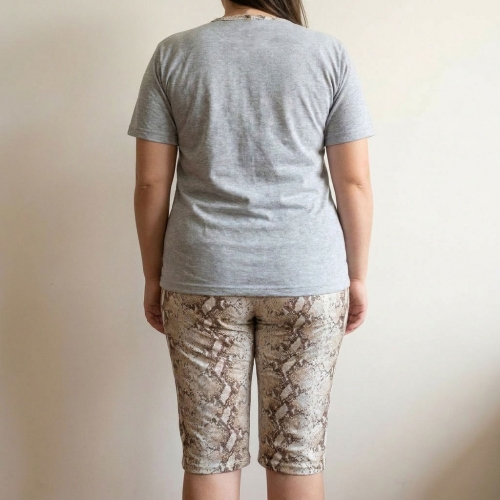 PLUS SIZE Καλοκαιρινή Βαμβακερή Γυναικεία Πυτζάμα 8486