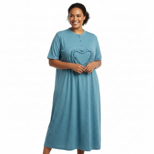 PLUS SIZE Καλοκαιρινό Γυναικείο Νυχτικό  8093