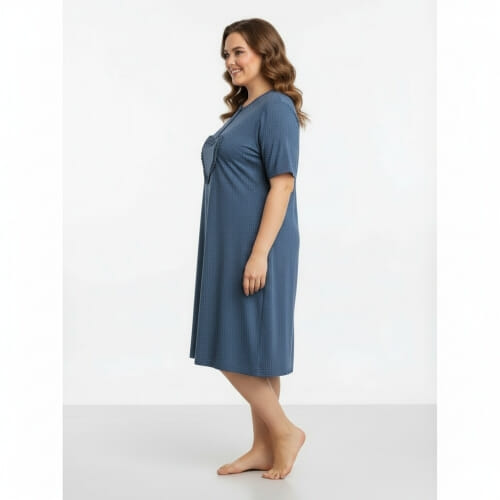 PLUS SIZE Καλοκαιρινό Γυναικείο Νυχτικό  8093