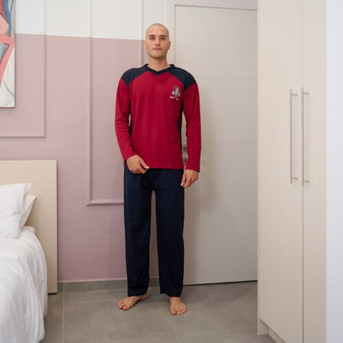 ΒΑΜΒΑΚΕΡΗ Ανδρική πυτζάμα 1075