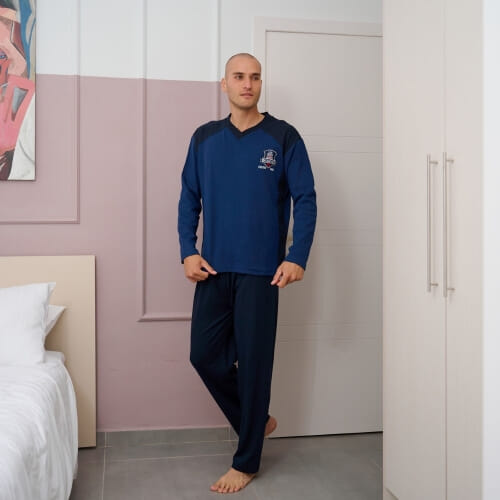 ΒΑΜΒΑΚΕΡΗ Ανδρική πυτζάμα 1075