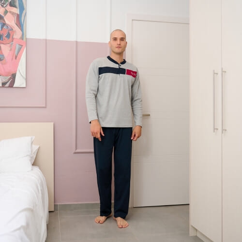 ΒΑΜΒΑΚΕΡΗ Ανδρική πυτζάμα 2065