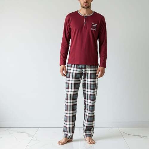 ΒΑΜΒΑΚΕΡΗ Ανδρική πυτζάμα 2105