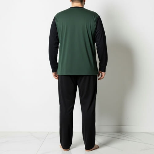 PLUS SIZE ανδρική πυτζάμα βαμβακερή 1065