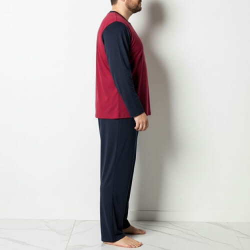 PLUS SIZE ανδρική πυτζάμα βαμβακερή 2065