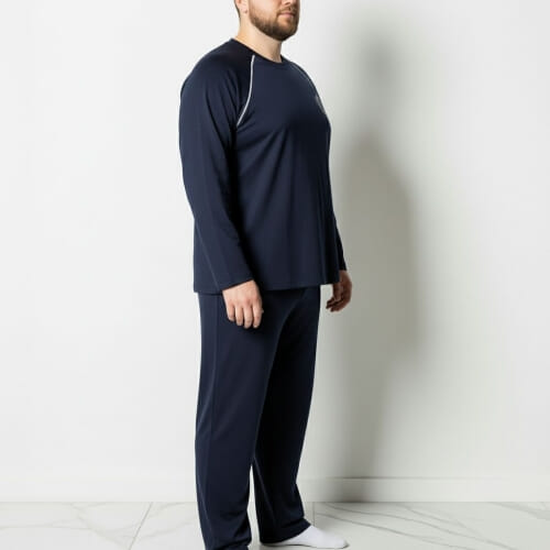 PLUS SIZE Ανδρική πυτζάμα βαμβακερή  915