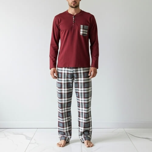 ΒΑΜΒΑΚΕΡΗ Ανδρική πυτζάμα 4010