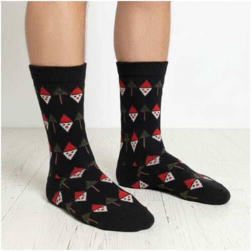 Χριστουγεννιάτικες ανδρικές κάλτσες μέχρι τη μέση της γάμπας  2885-1