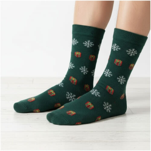 Χριστουγεννιάτικες ανδρικές κάλτσες μέχρι τη μέση της γάμπας  2885-3