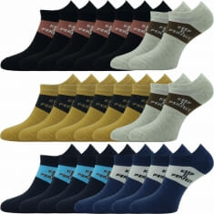 12 PACK Ανδρική Κάλτσα βαμβακερή κοφτή 2027