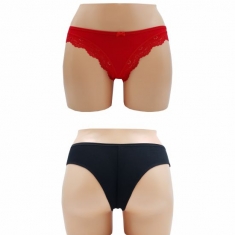 Brazil βαμβακερό 2PACK με δαντέλα ku680