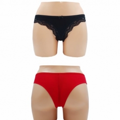 Brazil βαμβακερό 2PACK με δαντέλα ku680