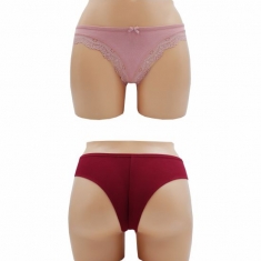 Brazil βαμβακερό 2PACK με δαντέλα ku680