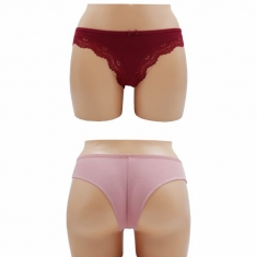 Brazil βαμβακερό 2PACK με δαντέλα ku680